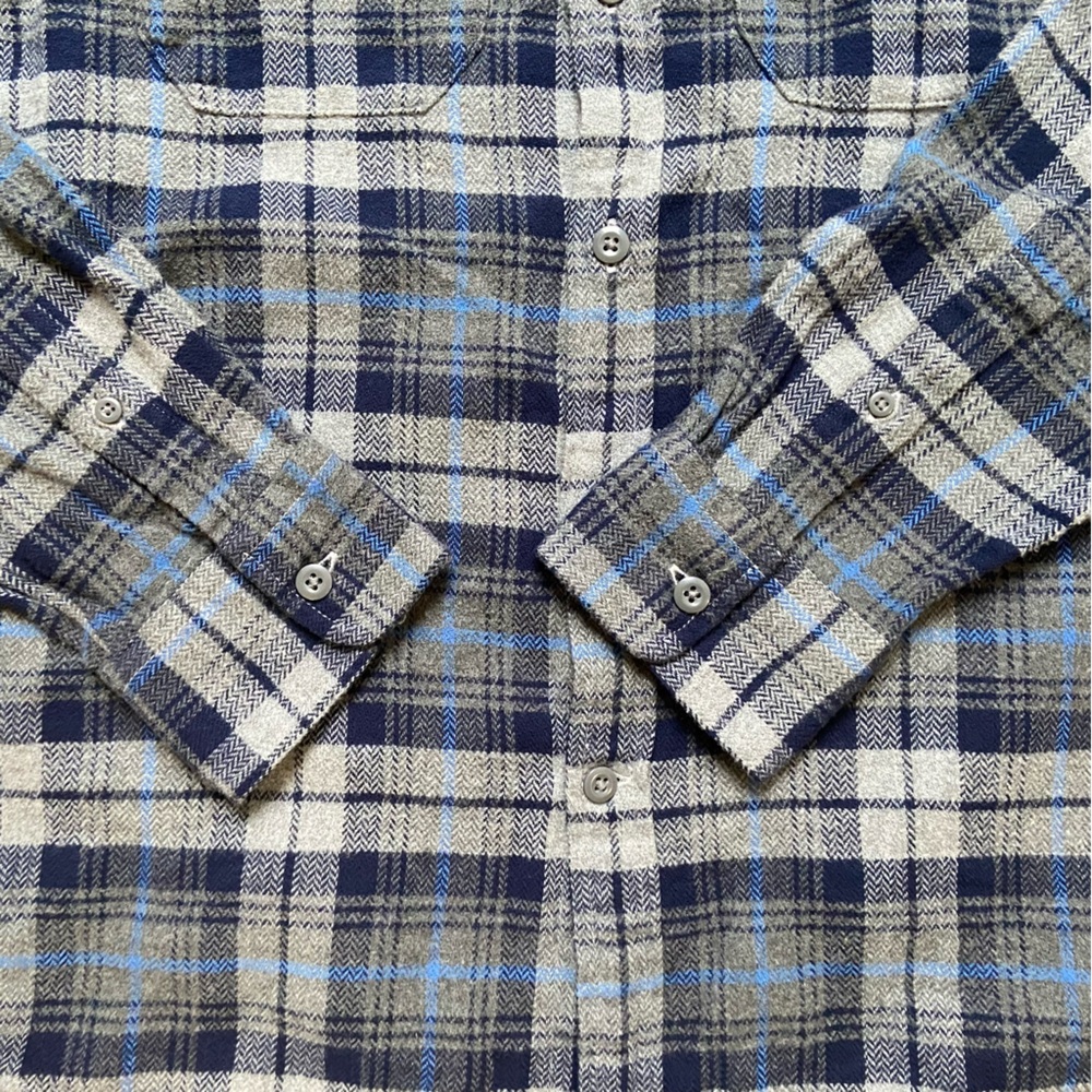 Vineyard Vines Flannel Tartan Plaid Shirt Mens Sz S Gray Long Sleeve‎ Button Up - Picture 6 of 9